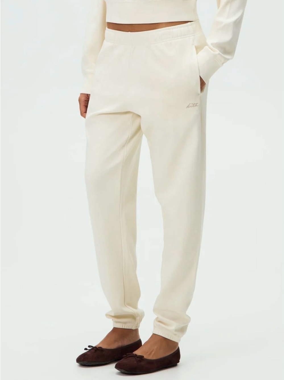 Kith Cream Knit Jogger Sweatpants